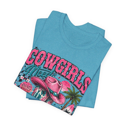 Cowgirls Need Vitamin Sea T-Shirt — Beachy Western Graphic Tee