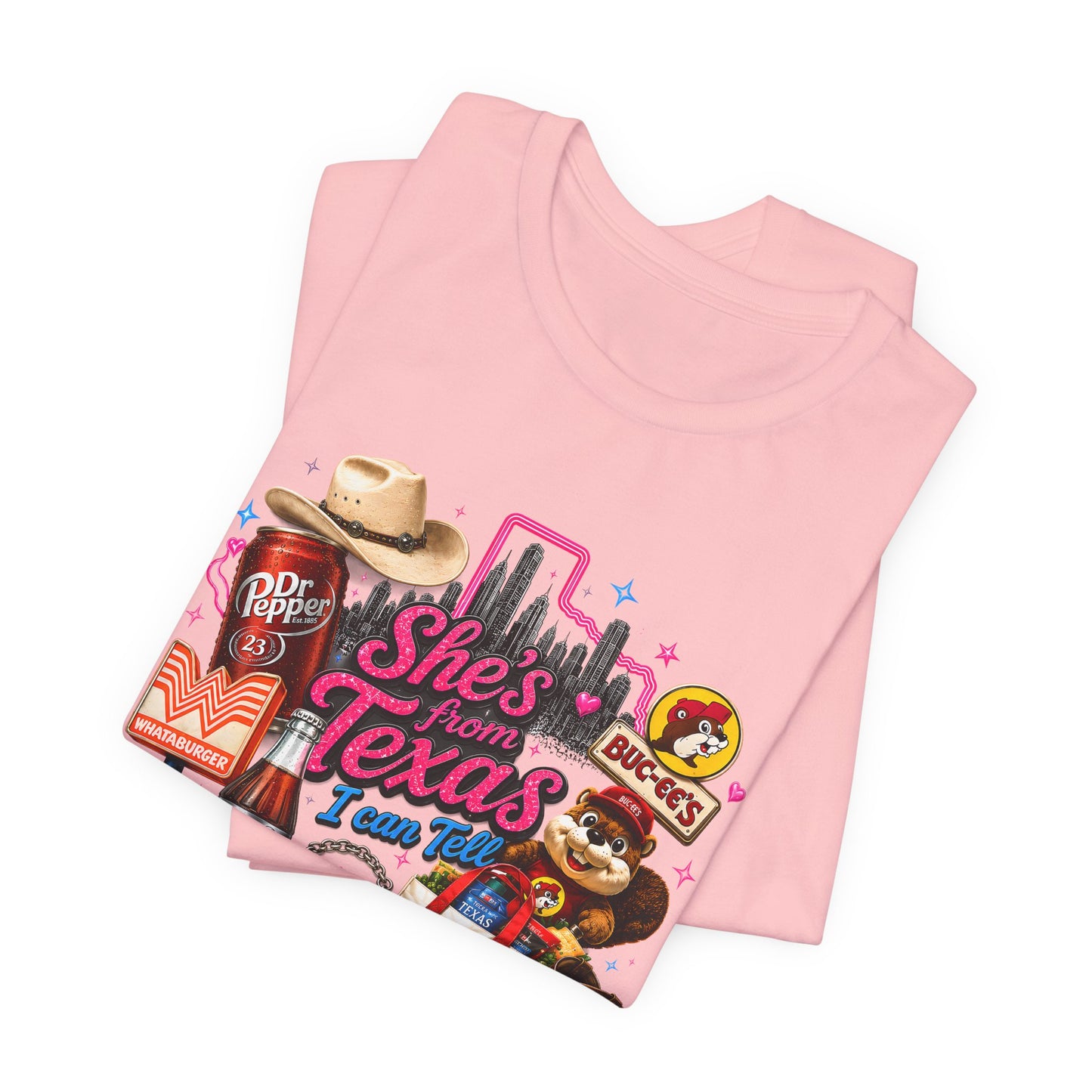 She's From Texas Graphic Tee — Vintage Texas Icons T‑Shirt