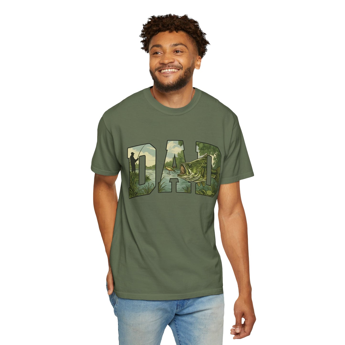 Dad Camo Graphic T-Shirt — Fishing & Outdoors Father's Day Tee