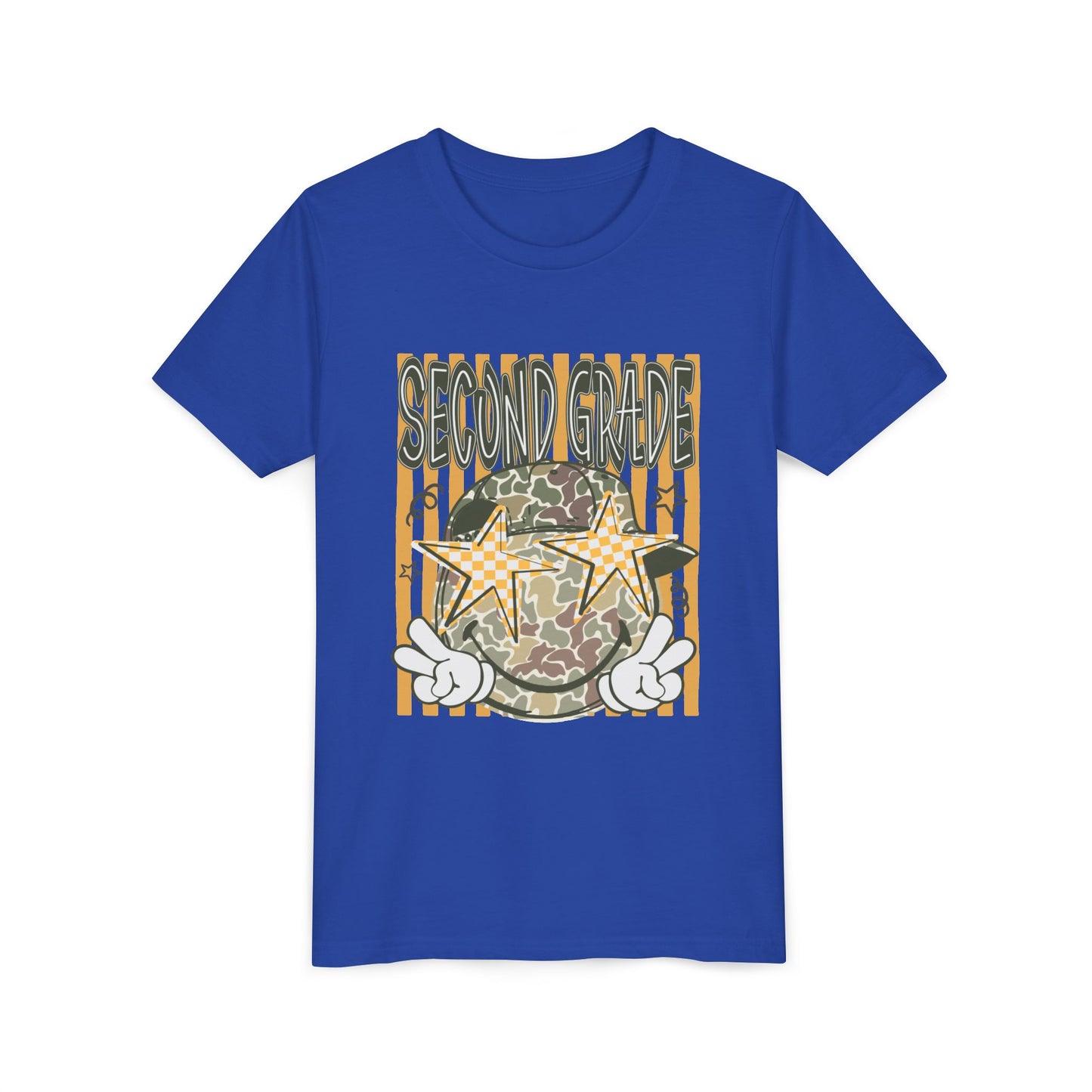 Second Grade Camo Star Youth Tee