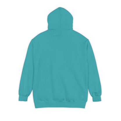 Graphic Hoodie — Retro Floral Patch Chest Design