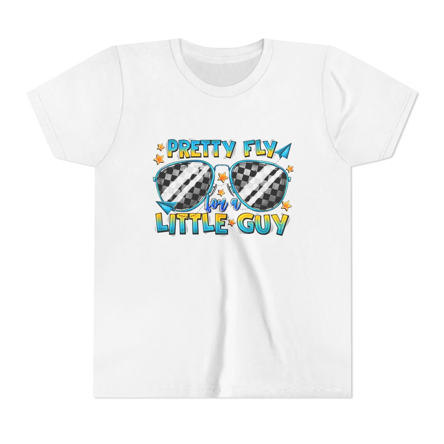 Pretty Fly Little Guy Youth Tee — Cool Sunglasses Graphic Shirt for Boys