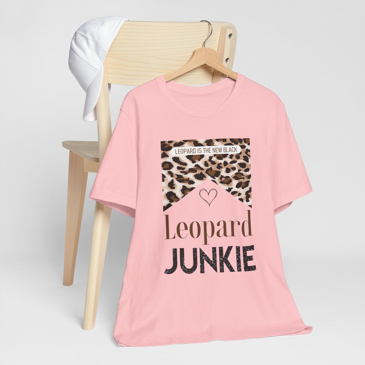 Leopard Junkie Tee — 'Leopard is the New Black' Graphic T-Shirt