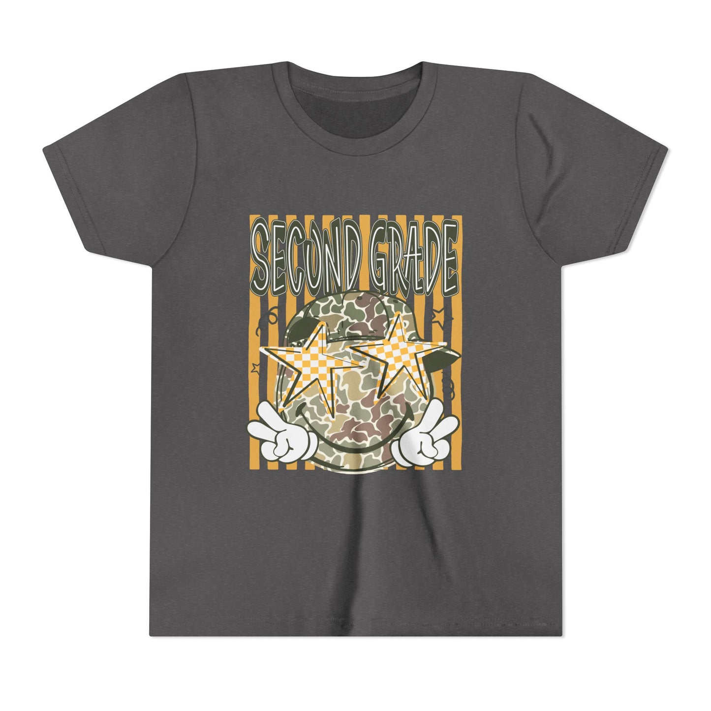 Second Grade Camo Star Youth Tee