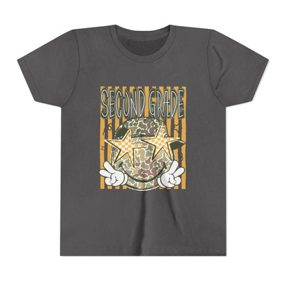 Second Grade Camo Star Youth Tee