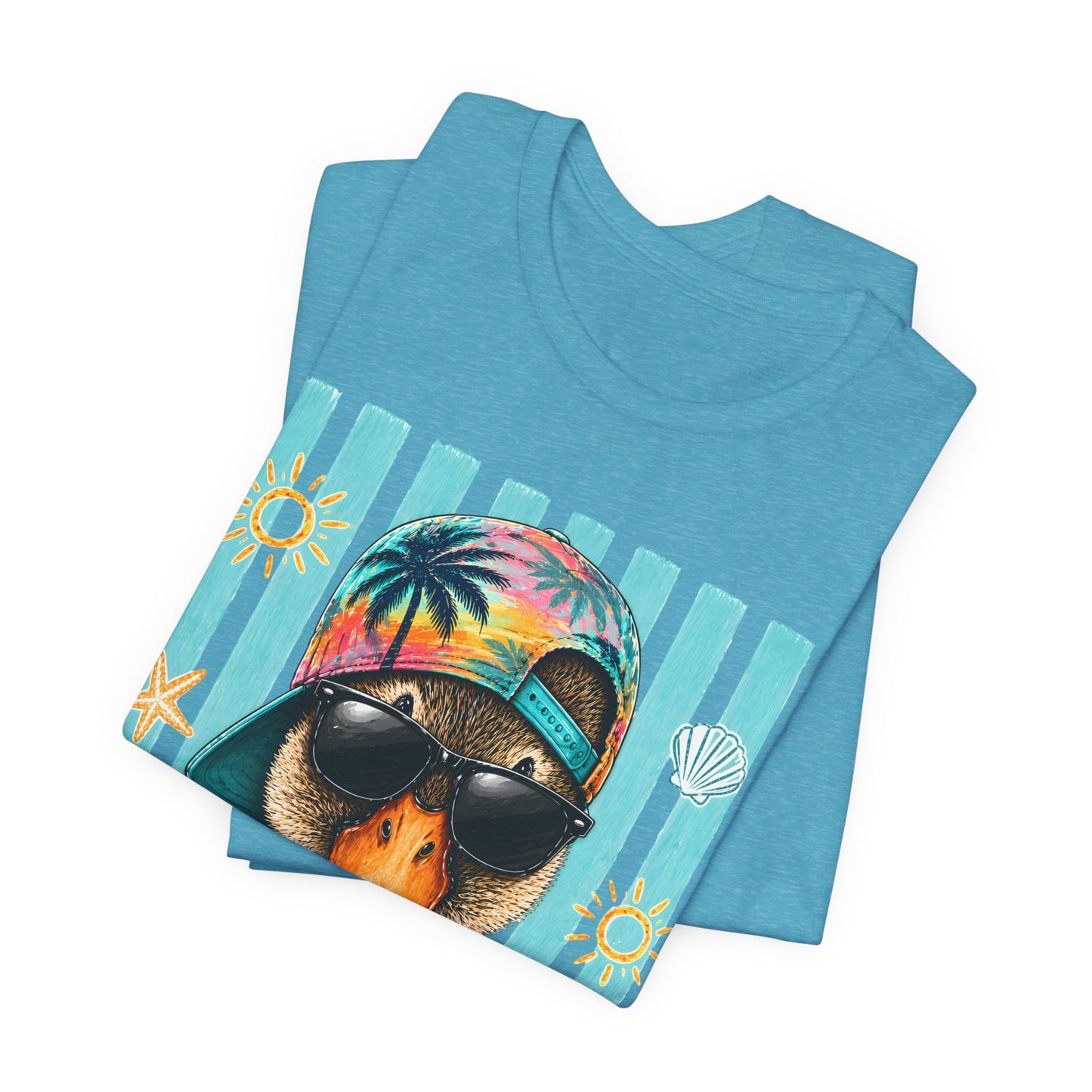 Platypus Beach Tee — Cool Sunglasses Summer Graphic T-Shirt