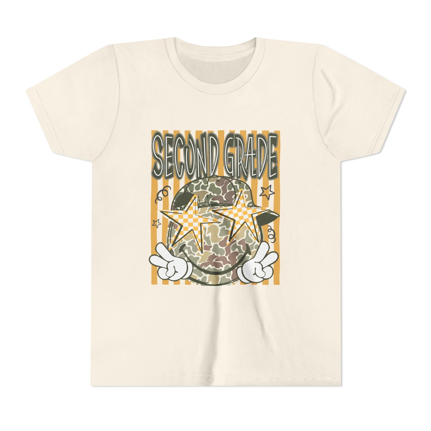 Second Grade Camo Star Youth Tee