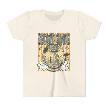 Second Grade Camo Star Youth Tee
