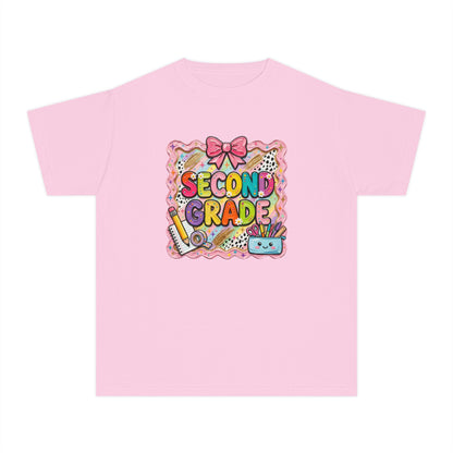 Second Grade Kids T‑Shirt — Cute Back-to-School Graphic Tee for Girls & Boys