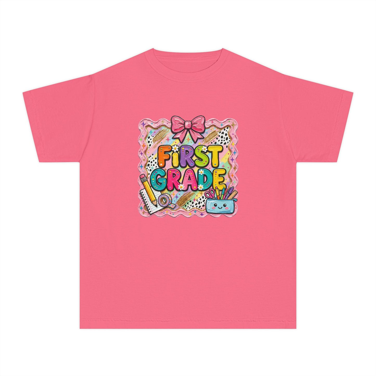 First Grade Kids T-Shirt — Cute Back-to-School Graphic Tee