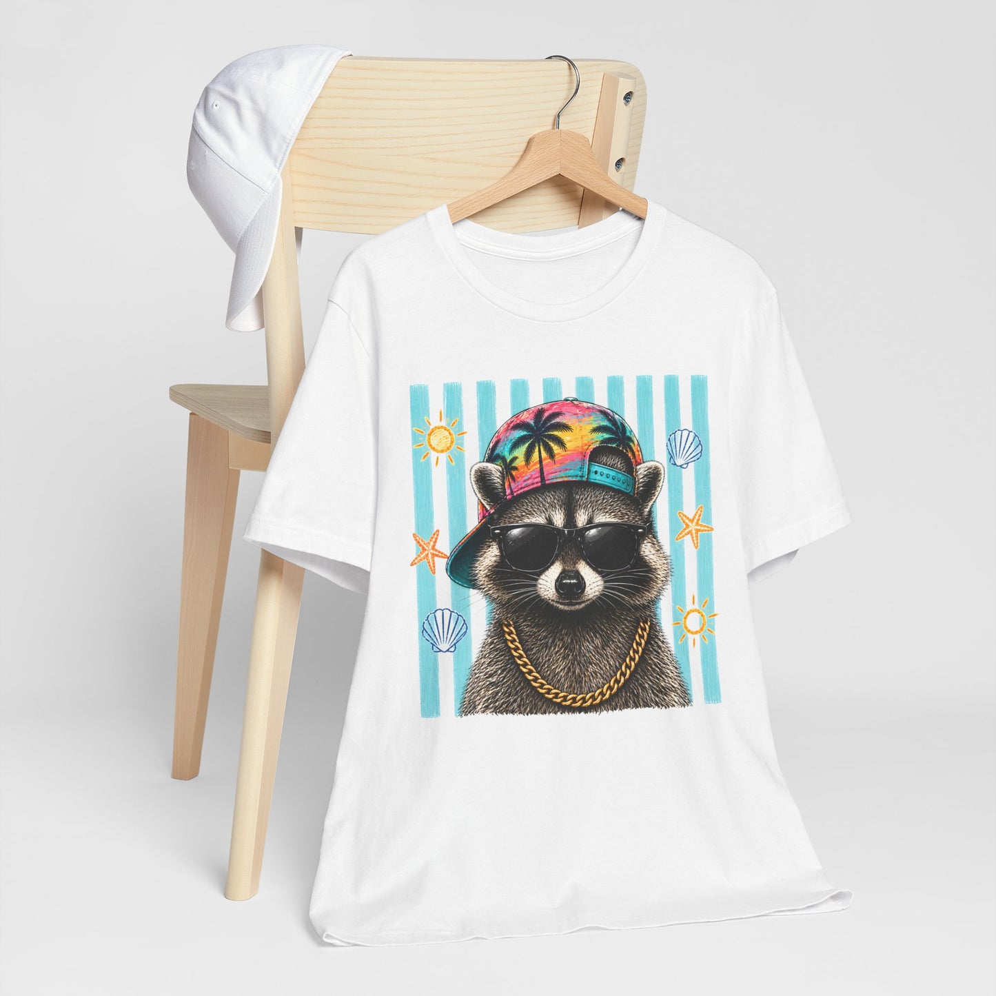 Raccoon Beach Vibes T‑Shirt