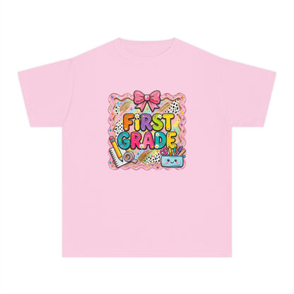 First Grade Kids T-Shirt — Cute Back-to-School Graphic Tee