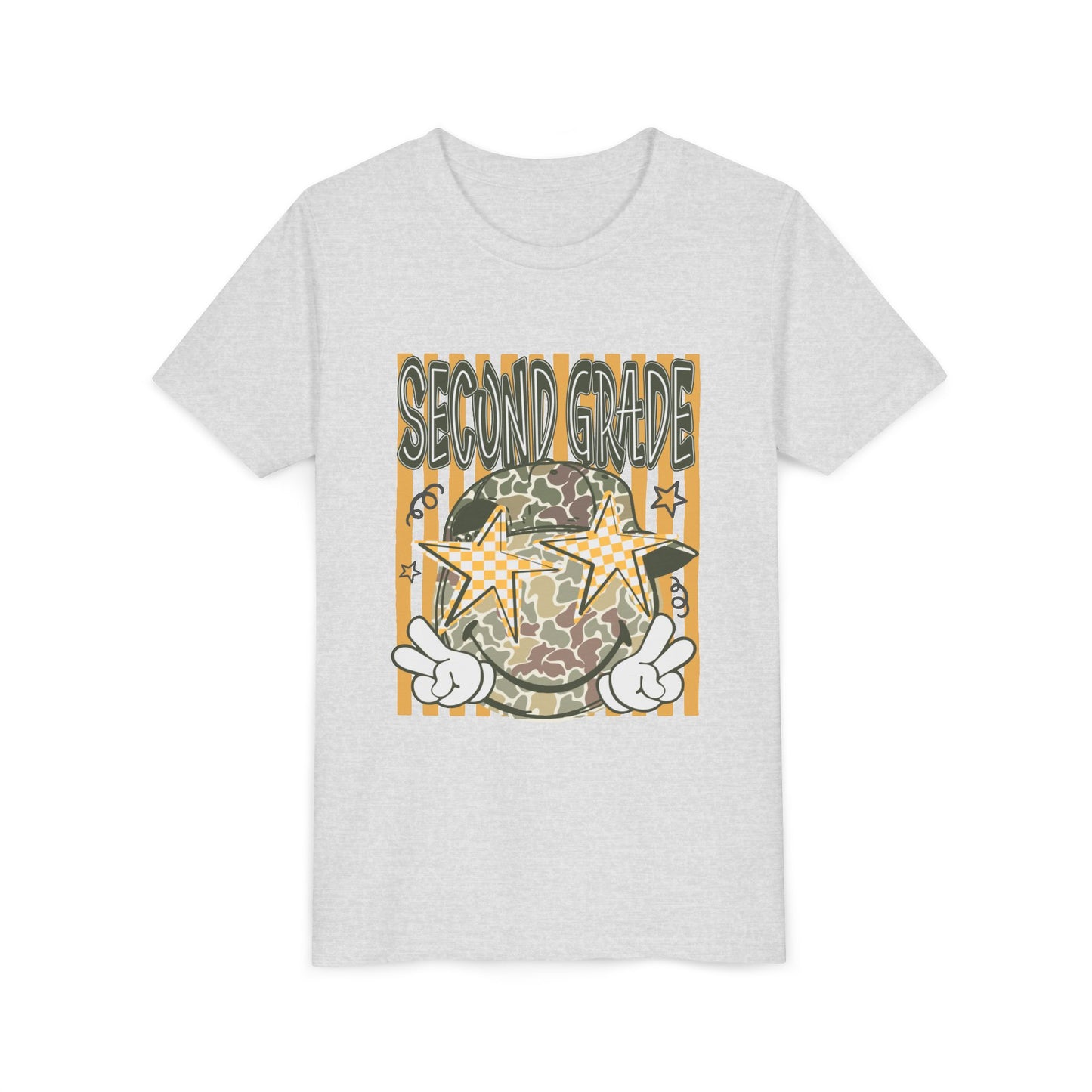 Second Grade Camo Star Youth Tee