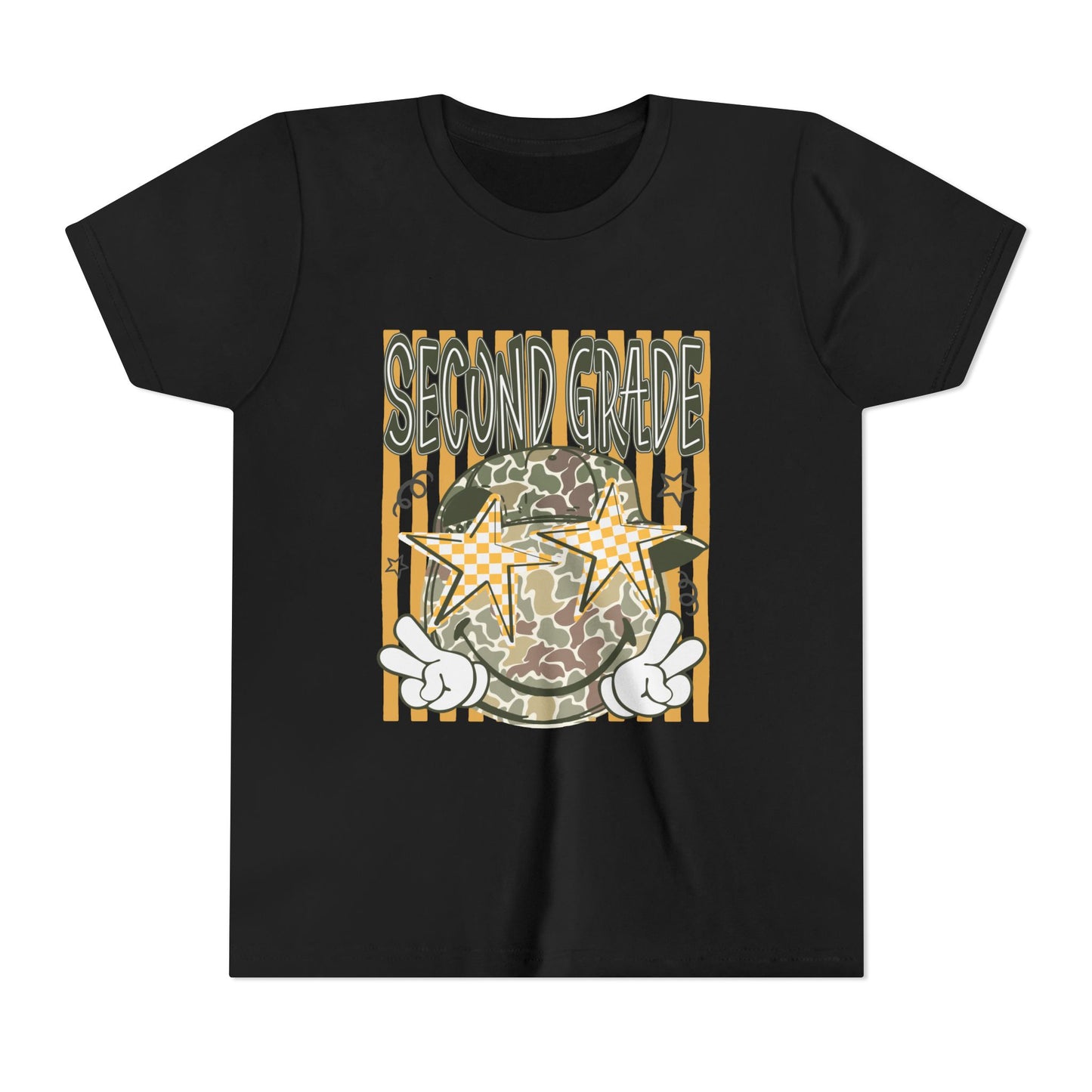 Second Grade Camo Star Youth Tee