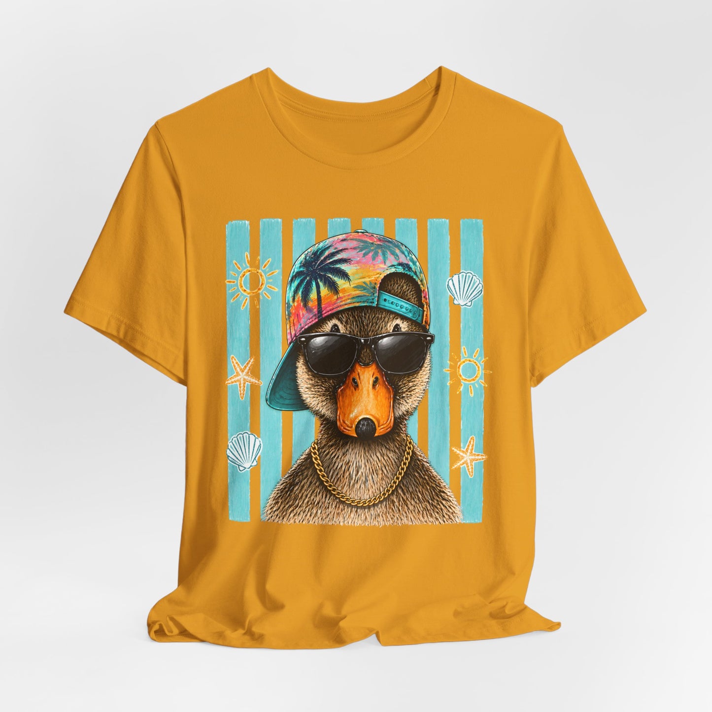 Platypus Beach Tee — Cool Sunglasses Summer Graphic T-Shirt