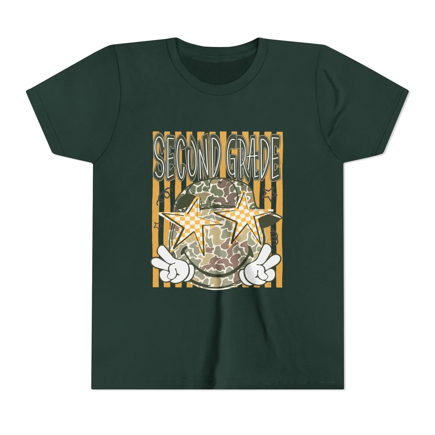 Second Grade Camo Star Youth Tee