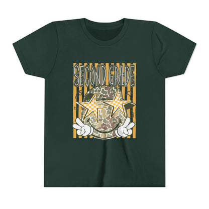 Second Grade Camo Star Youth Tee
