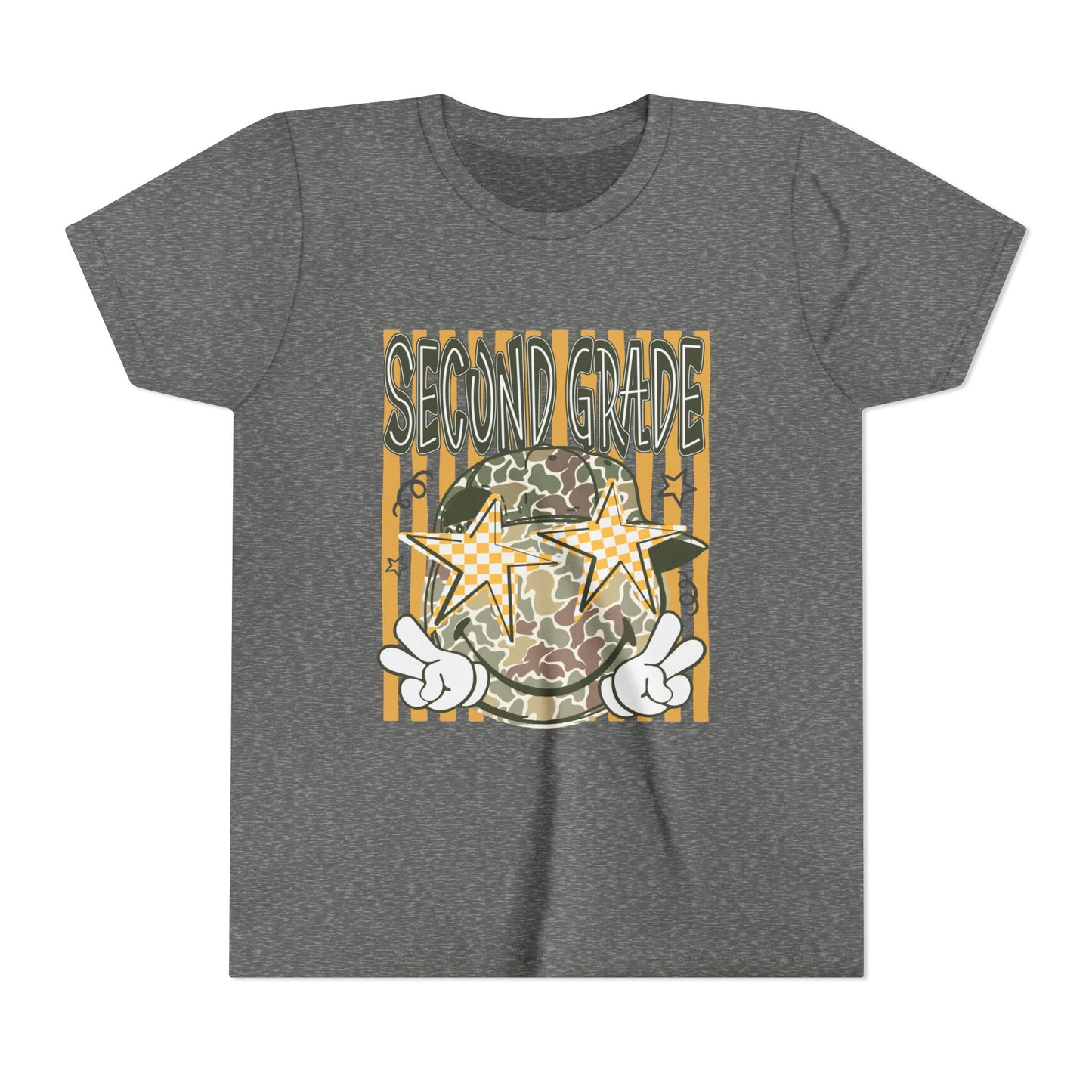 Second Grade Camo Star Youth Tee