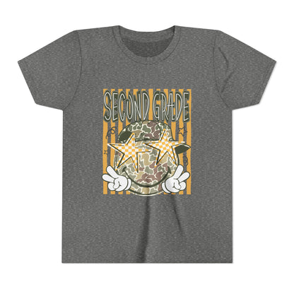 Second Grade Camo Star Youth Tee