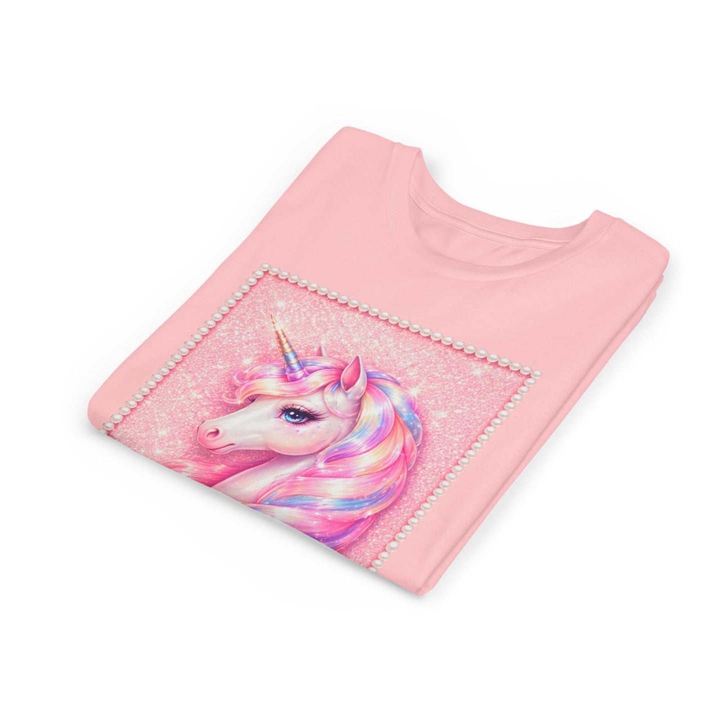 Youth Unicorn Tee — Pastel Rainbow Magical Horse Shirt