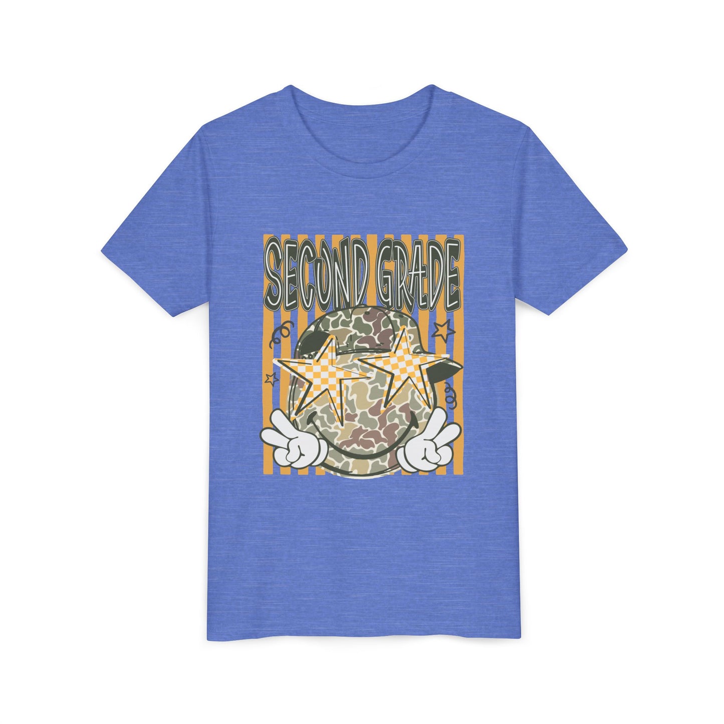 Second Grade Camo Star Youth Tee