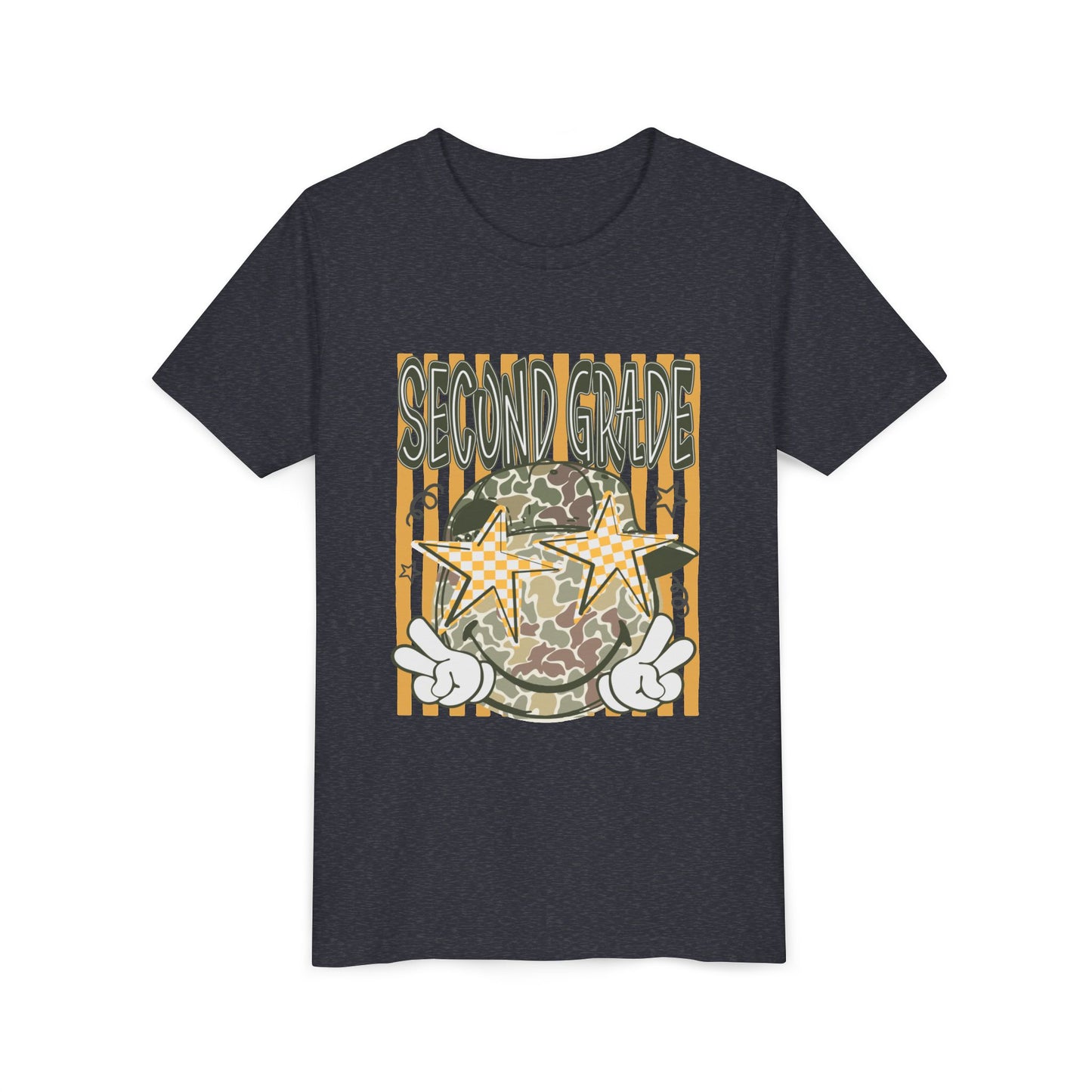 Second Grade Camo Star Youth Tee