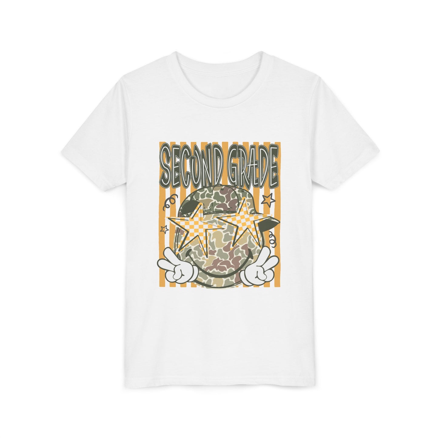 Second Grade Camo Star Youth Tee