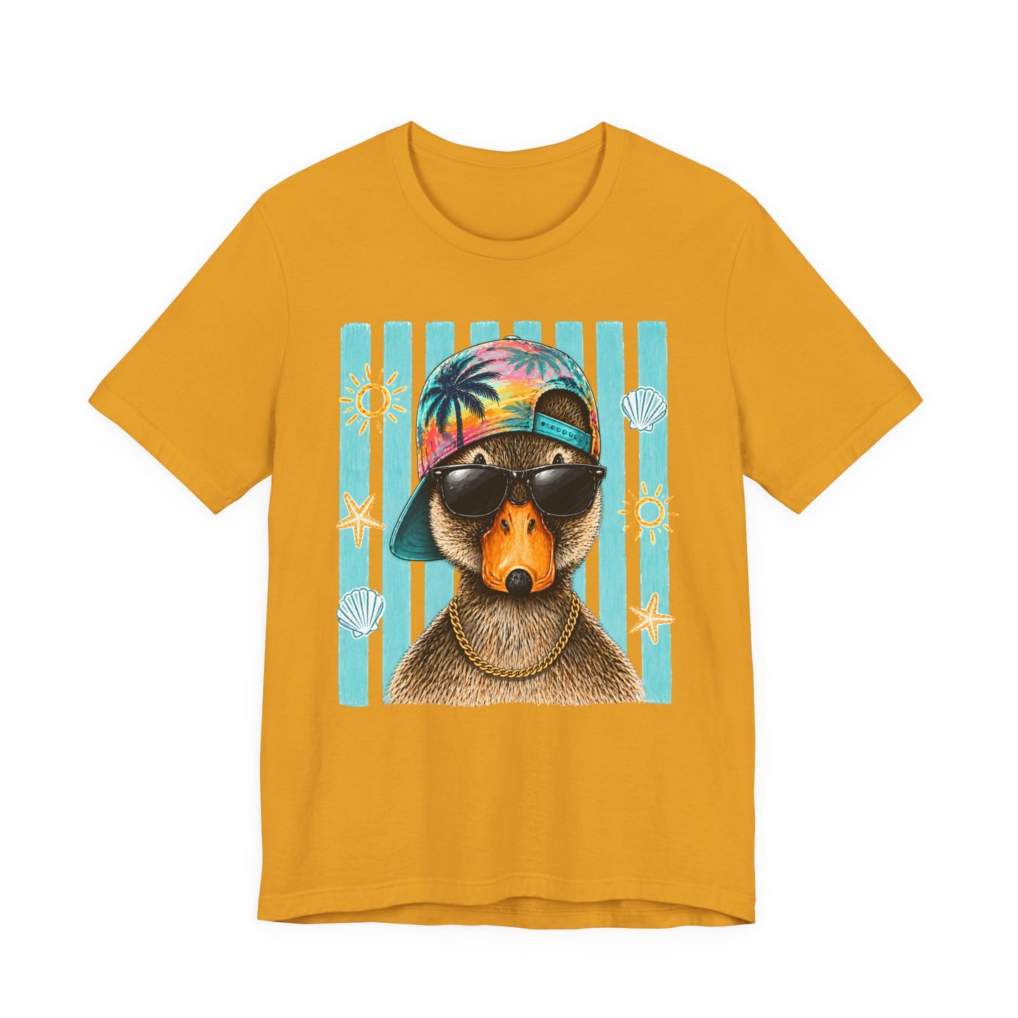 Platypus Beach Tee — Cool Sunglasses Summer Graphic T-Shirt