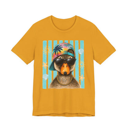Platypus Beach Tee — Cool Sunglasses Summer Graphic T-Shirt