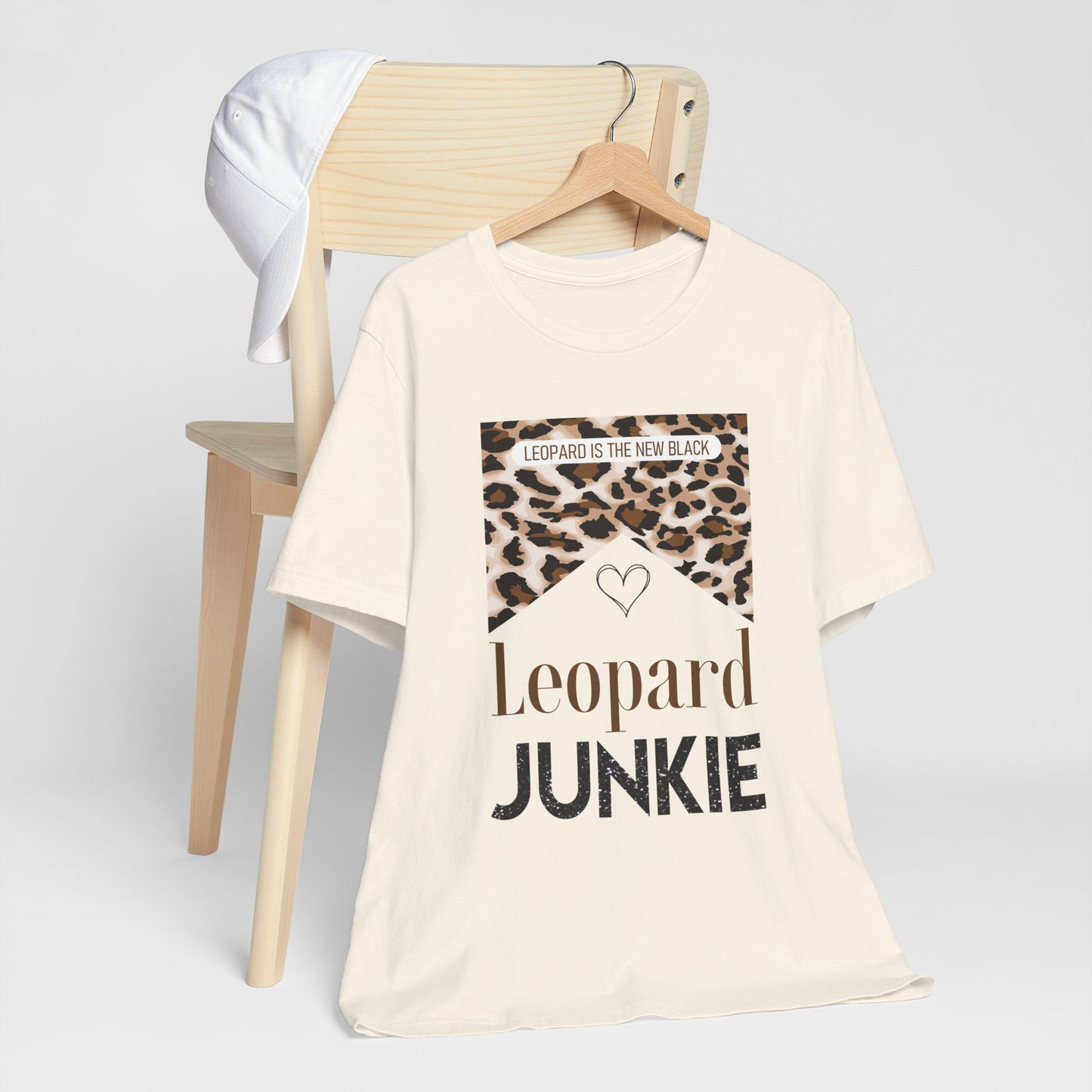 Leopard Junkie Tee — 'Leopard is the New Black' Graphic T-Shirt
