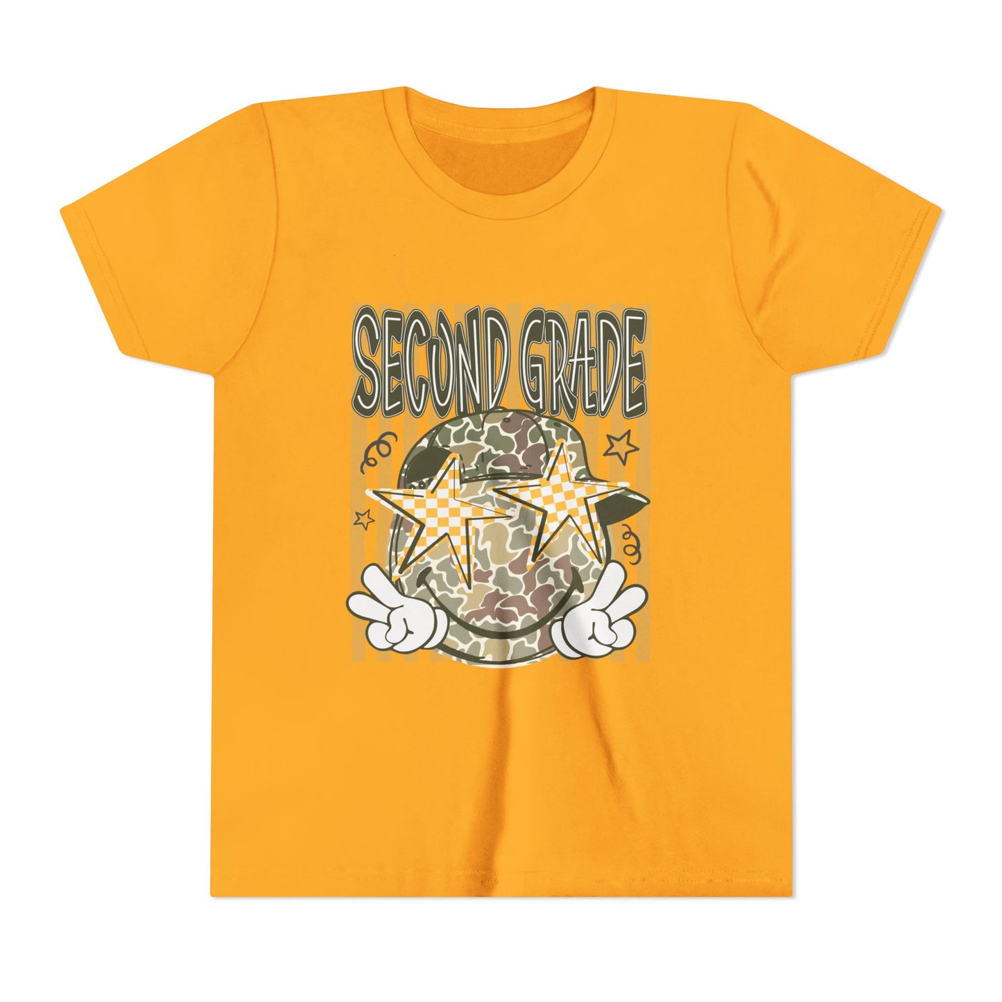 Second Grade Camo Star Youth Tee