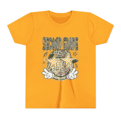 Second Grade Camo Star Youth Tee