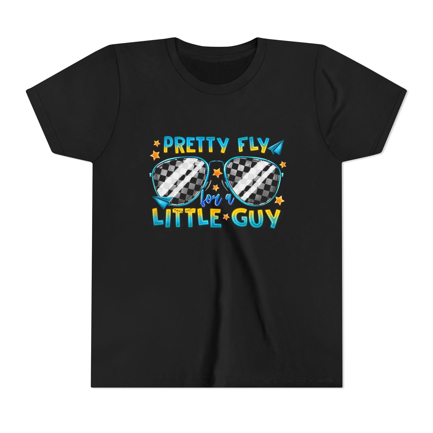 Pretty Fly Little Guy Youth Tee — Cool Sunglasses Graphic Shirt for Boys