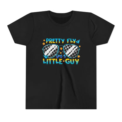 Pretty Fly Little Guy Youth Tee — Cool Sunglasses Graphic Shirt for Boys
