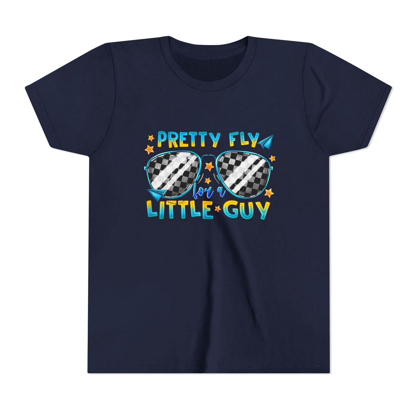 Pretty Fly Little Guy Youth Tee — Cool Sunglasses Graphic Shirt for Boys