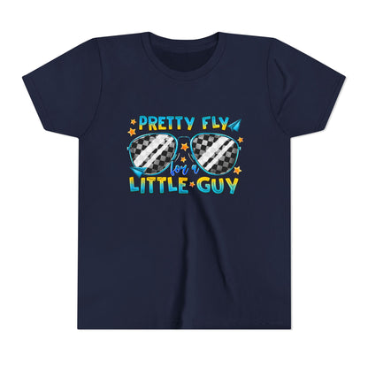 Pretty Fly Little Guy Youth Tee — Cool Sunglasses Graphic Shirt for Boys
