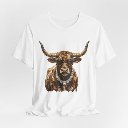 Longhorn Bull Tee — Southwestern Cowboy Graphic T-Shirt
