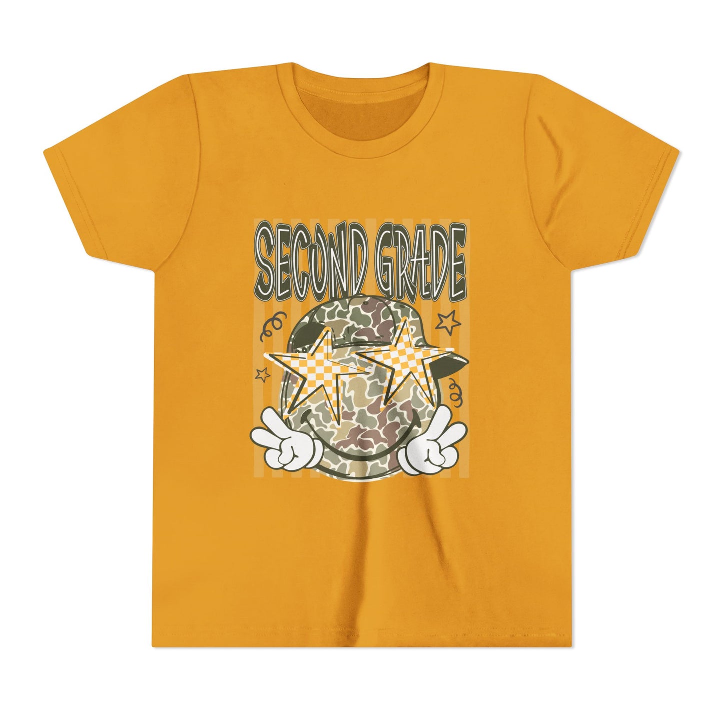 Second Grade Camo Star Youth Tee