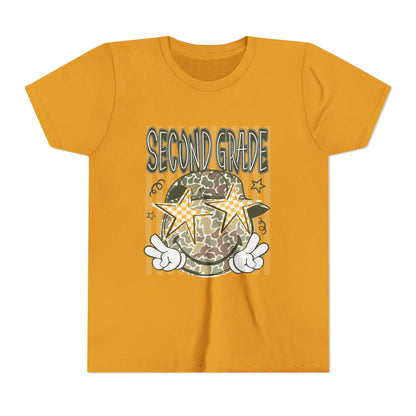 Second Grade Camo Star Youth Tee