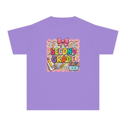 Second Grade Kids T‑Shirt — Cute Back-to-School Graphic Tee for Girls & Boys