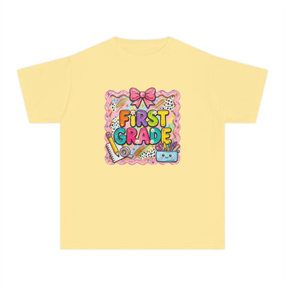 First Grade Kids T-Shirt — Cute Back-to-School Graphic Tee