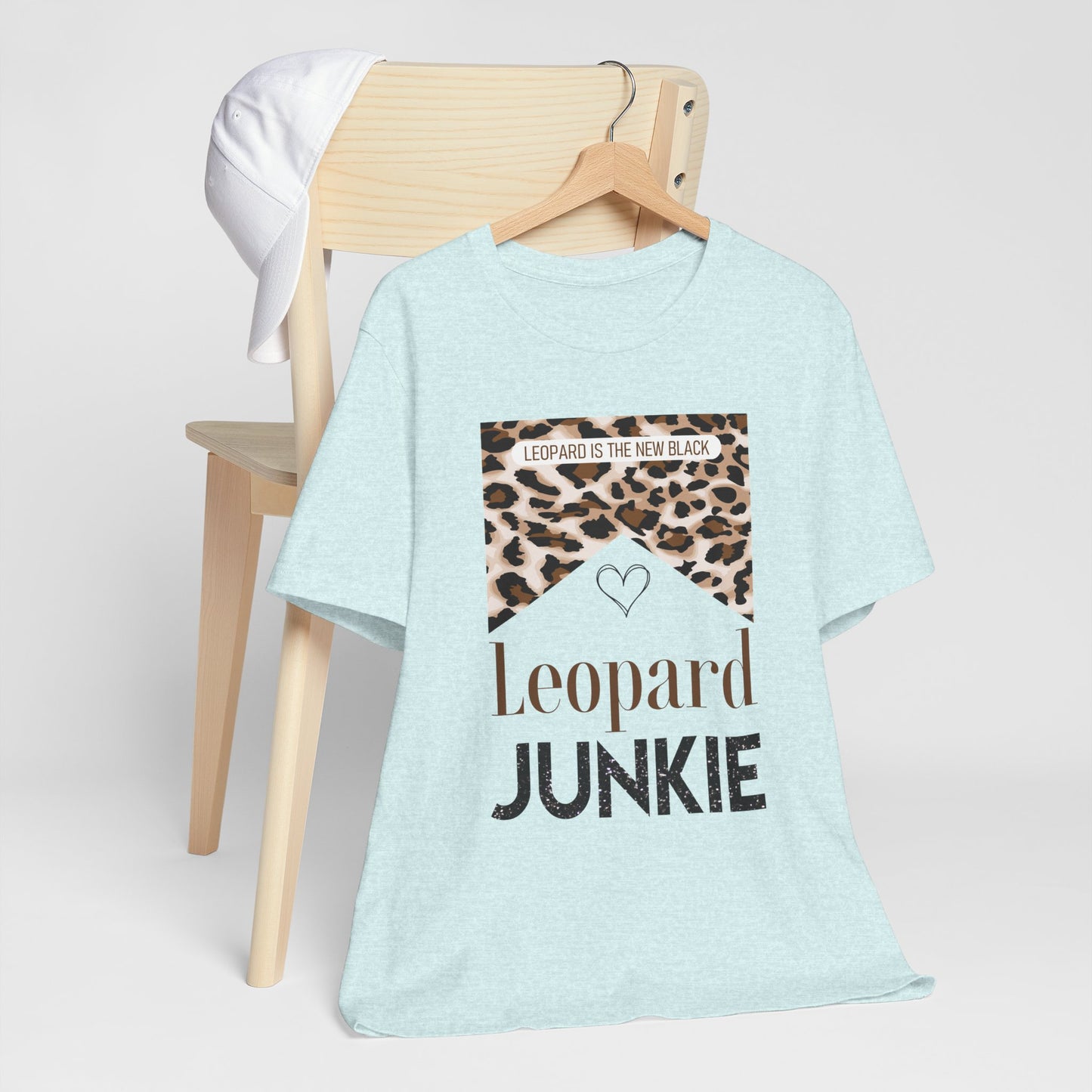 Leopard Junkie Tee — 'Leopard is the New Black' Graphic T-Shirt