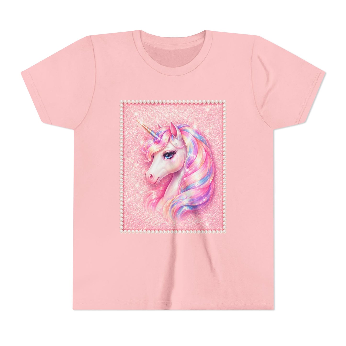 Youth Unicorn Tee — Pastel Rainbow Magical Horse Shirt