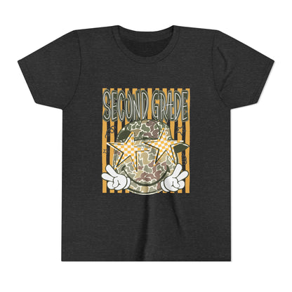Second Grade Camo Star Youth Tee