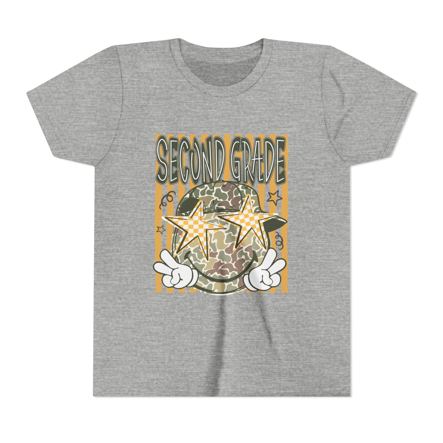 Second Grade Camo Star Youth Tee