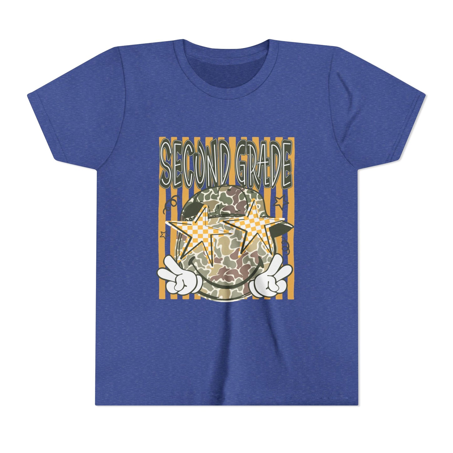 Second Grade Camo Star Youth Tee
