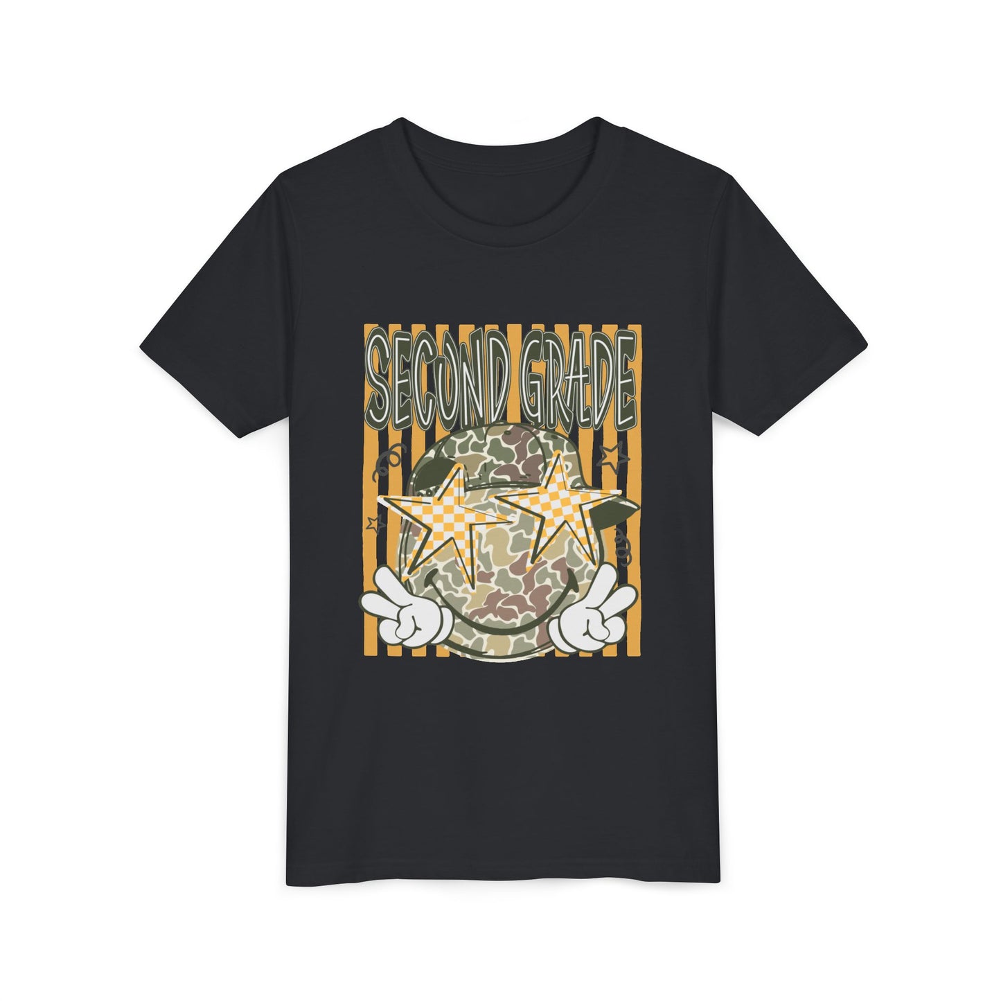 Second Grade Camo Star Youth Tee