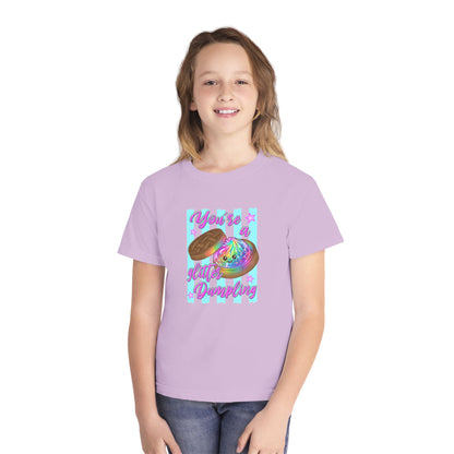 Youth Tee — "You're a Cutie Dumpling" Rainbow Dumpling Graphic
