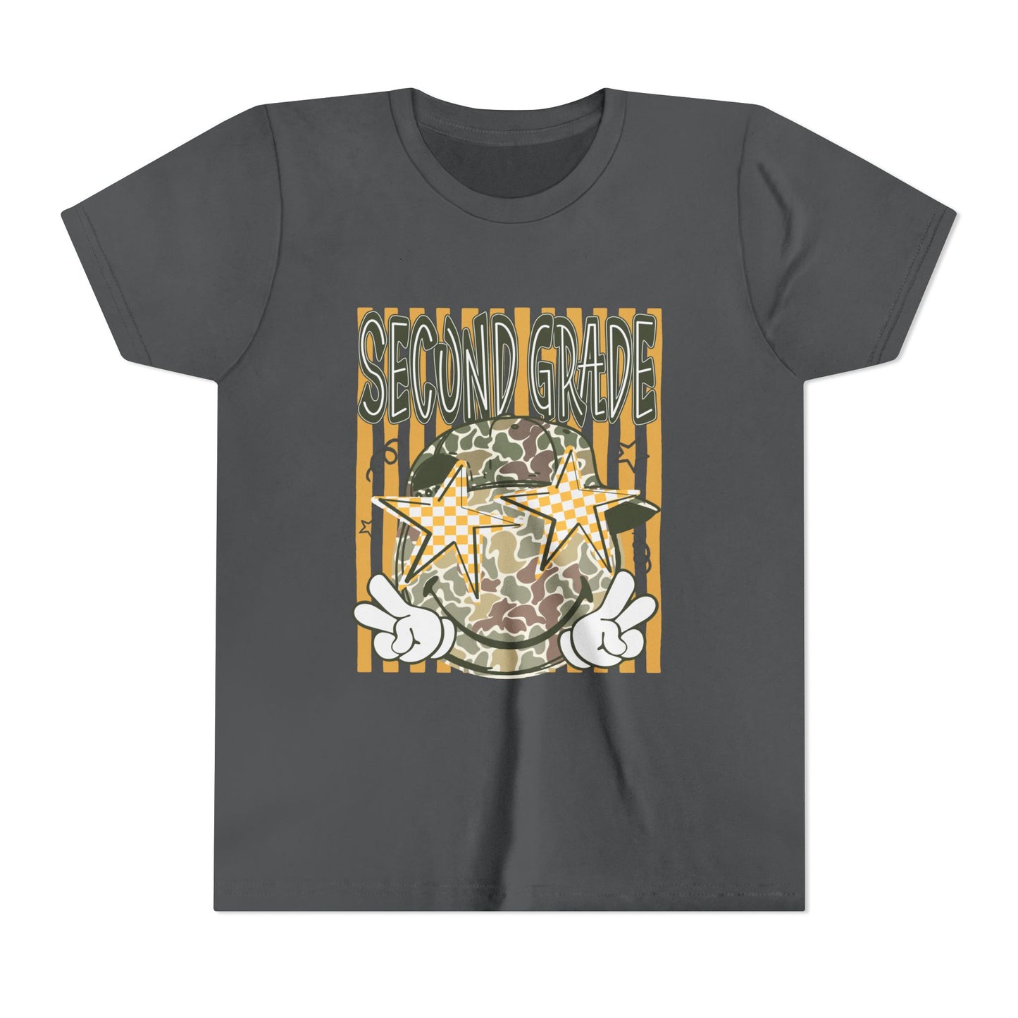 Second Grade Camo Star Youth Tee