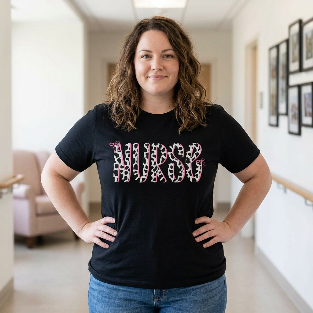 Cute Nurse T-Shirt — 'Nurse Looking Cute' Graphic Tee